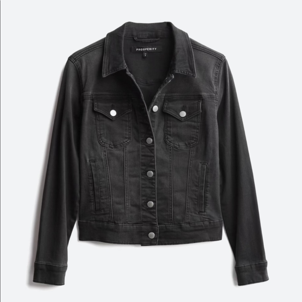 Jolene Stretch Black Denim Jacket